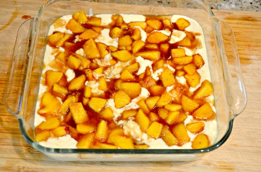 Kentuck Peach Cobbler. An easy vegan recipe that's so ridiculously delicious! 