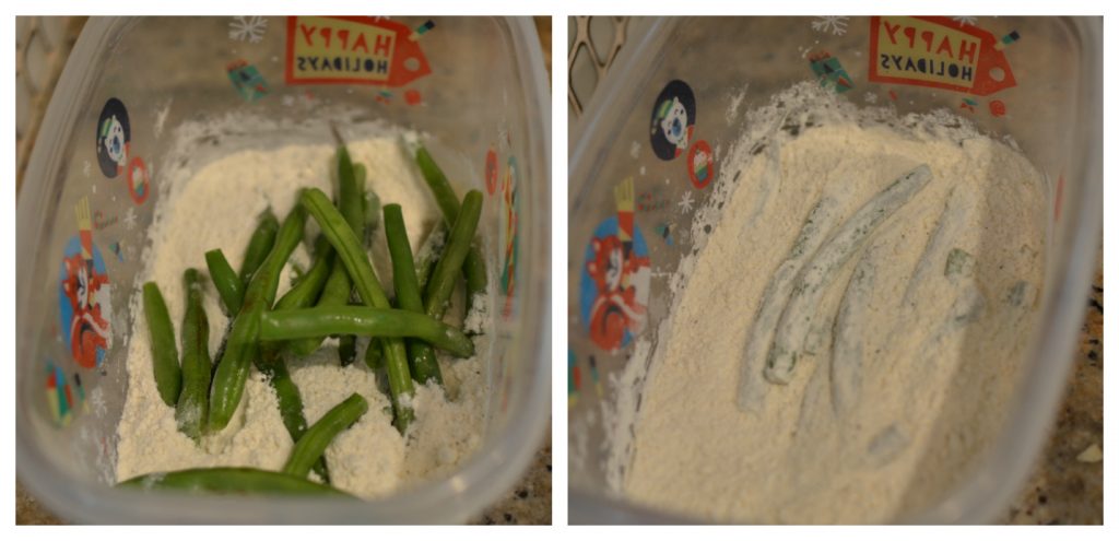 Flour and green beans