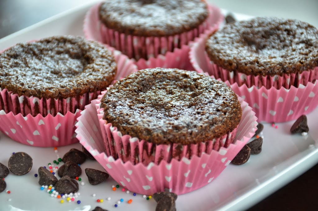 Oil-Free Double Chocolate Chip Muffins