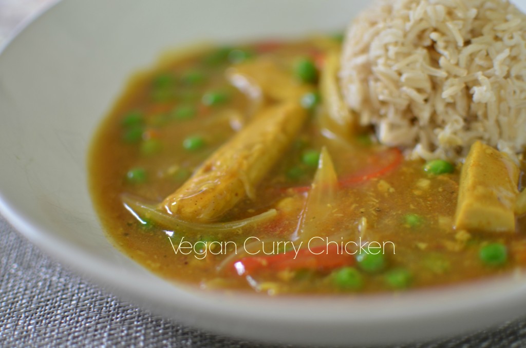 vegan curry chicken