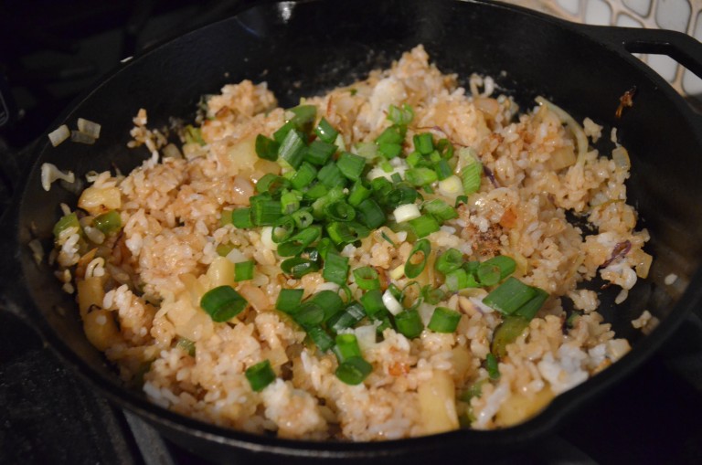 rice with green onions