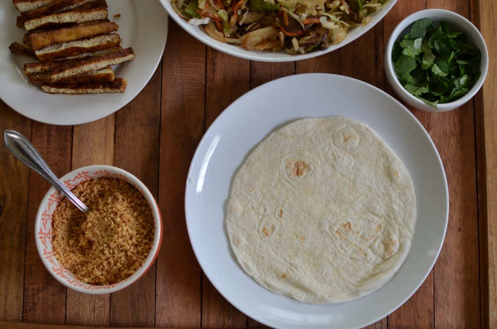 Plating the mu shu.